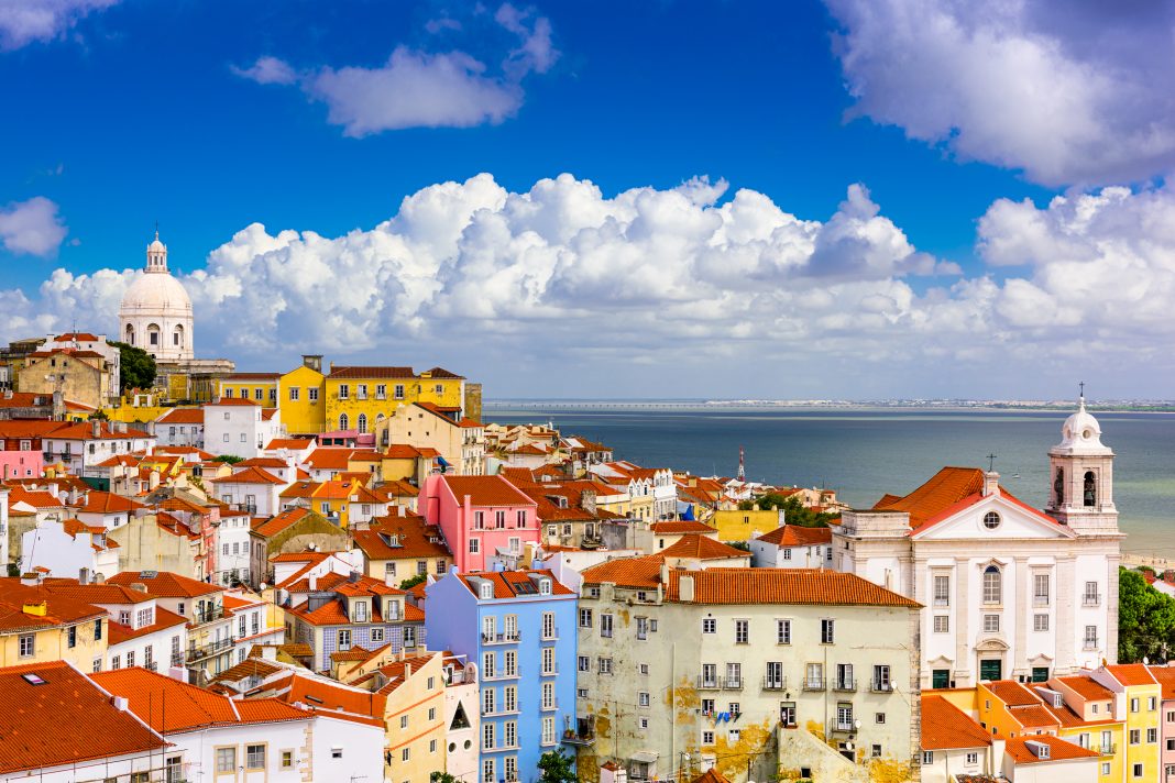 Lisbon, Portugal cityscape in the Alfama District