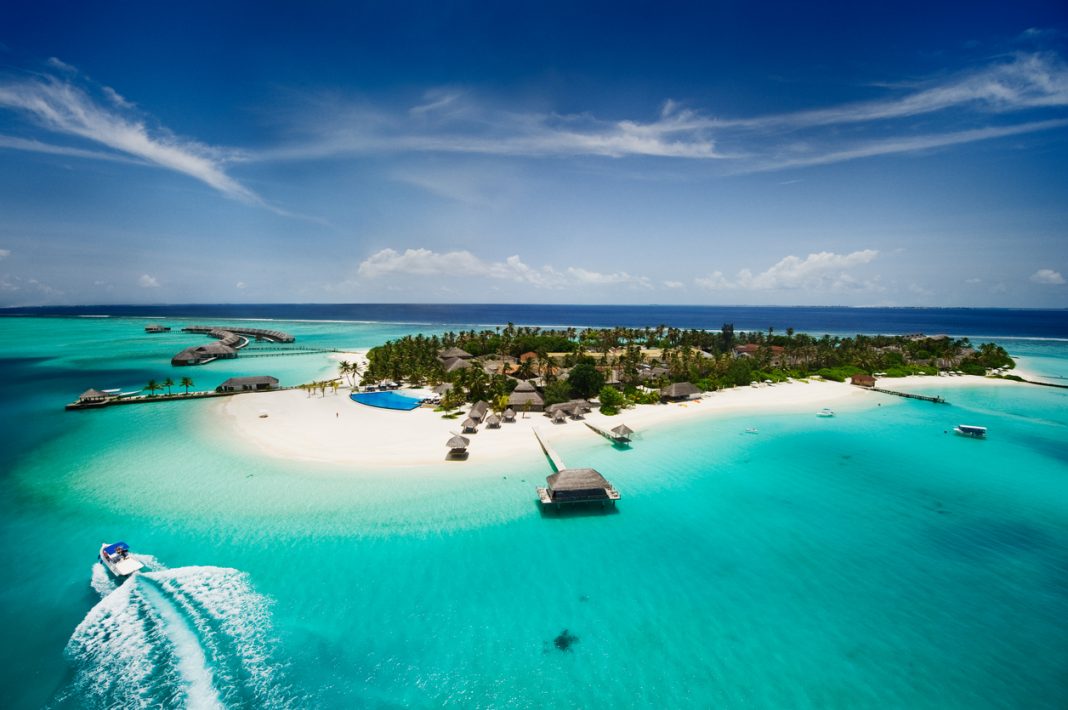 Beautiful tropical island of Maldives