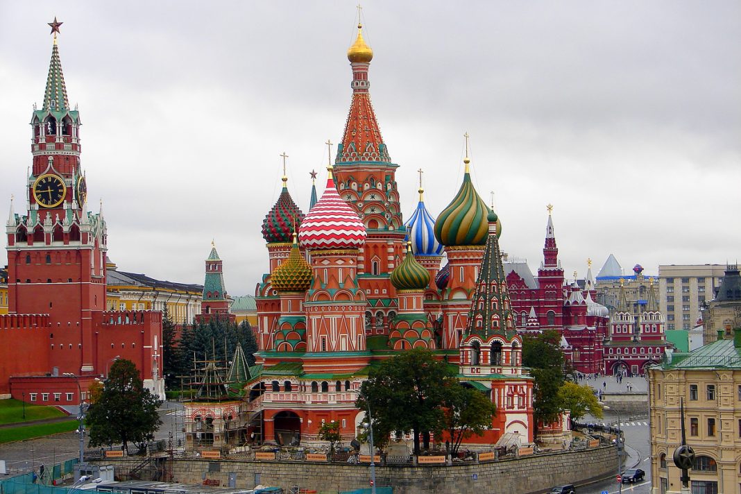 Above St Basil's Cathedral, Red Square and Kremlin panorama, Moscow, Zodiac Signs