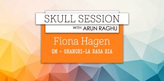 Skull Session interview card - Fiona Hagan, Shangri-La Rasa Ria