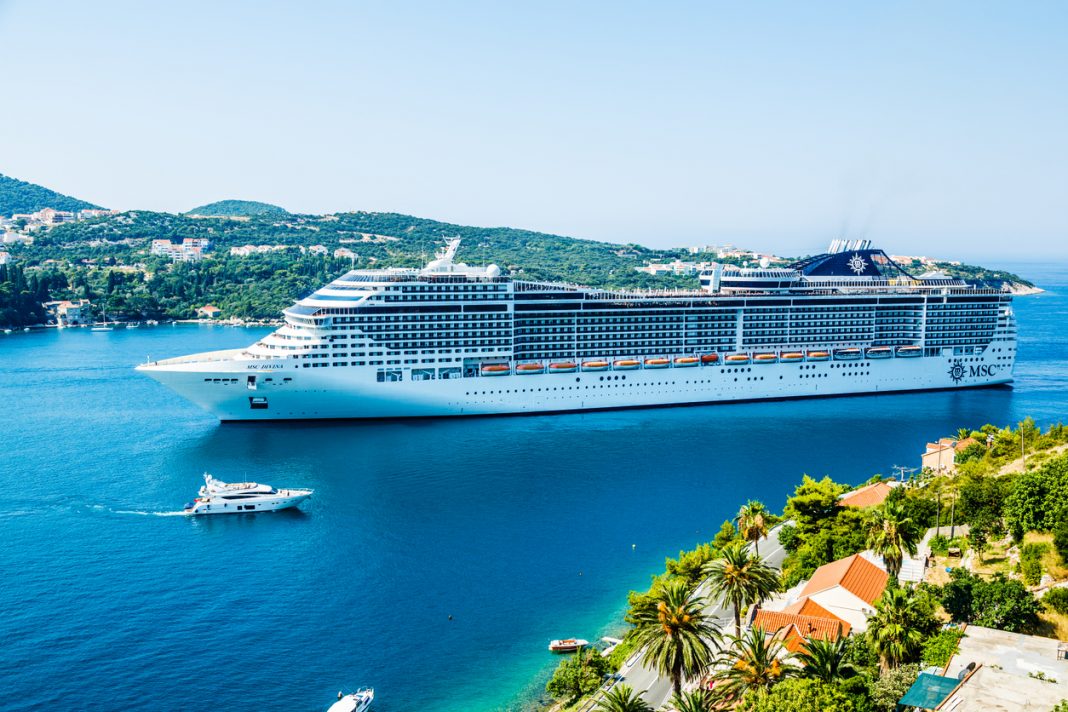 cannes, MSC Divina cruise ship in Dubrovnik