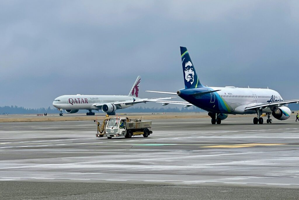 Partnership, Qatar airways and Alaskan airways